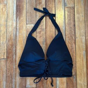 Vitamin A Black Halter Bikini Top
